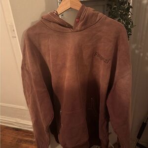 Brown Crewneck Hoodie – Men's Casual Pullover